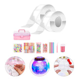 Maxbell Blow Bubbles Double Sided Tape Traceless Sticky Tape Sensory Toy DIY Crafts Tape w Box and 36PCS