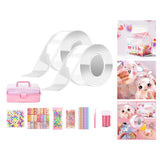 Maxbell Blow Bubbles Double Sided Tape Traceless Sticky Tape Sensory Toy DIY Crafts Tape w Box and 36PCS