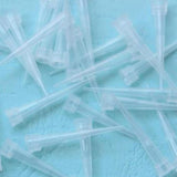 Maxbell 100 Pieces Flower Picks Flower Holder Tube Clear Fixed Spikes for DIY Craft L