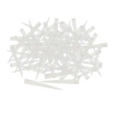 Maxbell 100 Pieces Flower Picks Flower Holder Tube Clear Fixed Spikes for DIY Craft L