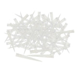Maxbell 100 Pieces Flower Picks Flower Holder Tube Clear Fixed Spikes for DIY Craft L