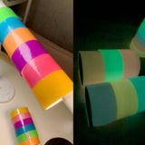 Maxbell 6x Colorful Sticky Ball Rolling Tapes Luminous 2.36" Wide DIY Making Ball