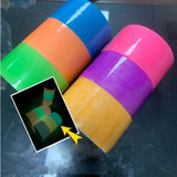 Maxbell 6x Colorful Sticky Ball Rolling Tapes Luminous 2.36" Wide DIY Making Ball