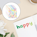 Maxbell Colorful Vinyl Letter Stickers for Address Number Water Bottles Scrapbooks Style C