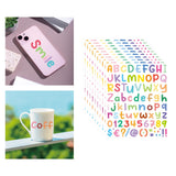 Maxbell Colorful Vinyl Letter Stickers for Address Number Water Bottles Scrapbooks Style C