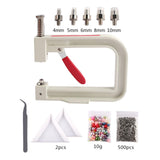 Maxbell Pearl Handmade Setting Machine 4/5/6/8/10mm DIY Craft for Bags Leather Craft Multicolor