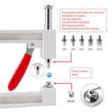 Maxbell Pearl Handmade Setting Machine 4/5/6/8/10mm DIY Craft for Bags Leather Craft Multicolor