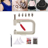 Maxbell Pearl Handmade Setting Machine 4/5/6/8/10mm DIY Craft for Bags Leather Craft Multicolor