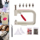 Maxbell Pearl Handmade Setting Machine 4/5/6/8/10mm DIY Craft for Bags Leather Craft Multicolor