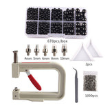 Maxbell Pearl Handmade Setting Machine Handmade DIY Craft Accessories for Cap Punch Black
