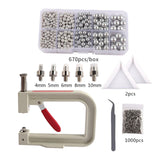 Maxbell Pearl Handmade Setting Machine Handmade DIY Craft Accessories for Cap Punch Gray