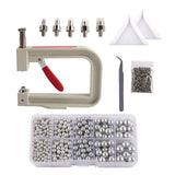 Maxbell Pearl Handmade Setting Machine Handmade DIY Craft Accessories for Cap Punch Gray