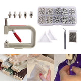 Maxbell Pearl Handmade Setting Machine Handmade DIY Craft Accessories for Cap Punch Gray