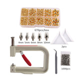 Maxbell Pearl Handmade Setting Machine Handmade DIY Craft Accessories for Cap Punch Yellow
