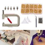 Maxbell Pearl Handmade Setting Machine Handmade DIY Craft Accessories for Cap Punch Yellow