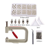 Maxbell Pearl Handmade Setting Machine Handmade DIY Craft Accessories for Cap Punch Argent