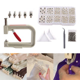 Maxbell Pearl Handmade Setting Machine Handmade DIY Craft Accessories for Cap Punch Argent