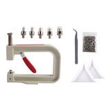 Maxbell Pearl Handmade Setting Machine Handmade DIY Craft Accessories for Cap Punch Rose Red
