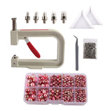 Maxbell Pearl Handmade Setting Machine Handmade DIY Craft Accessories for Cap Punch Black Red