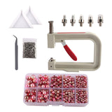 Maxbell Pearl Handmade Setting Machine Handmade DIY Craft Accessories for Cap Punch Black Red