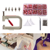 Maxbell Pearl Handmade Setting Machine Handmade DIY Craft Accessories for Cap Punch Black Red