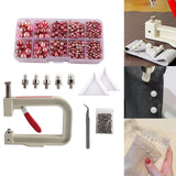 Maxbell Pearl Handmade Setting Machine Handmade DIY Craft Accessories for Cap Punch Black Red