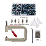 Maxbell Pearl Handmade Setting Machine Handmade DIY Craft Accessories for Cap Punch Blue Black