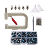 Maxbell Pearl Handmade Setting Machine Handmade DIY Craft Accessories for Cap Punch Blue Black