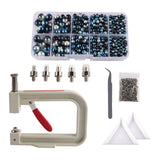 Maxbell Pearl Handmade Setting Machine Handmade DIY Craft Accessories for Cap Punch Blue Black
