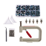 Maxbell Pearl Handmade Setting Machine Handmade DIY Craft Accessories for Cap Punch Blue Black
