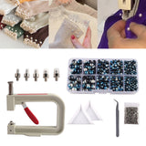 Maxbell Pearl Handmade Setting Machine Handmade DIY Craft Accessories for Cap Punch Blue Black