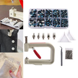Maxbell Pearl Handmade Setting Machine Handmade DIY Craft Accessories for Cap Punch Blue Black