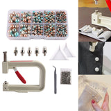 Maxbell Pearl Handmade Setting Machine Handmade DIY Craft Accessories for Cap Punch Blue Orange