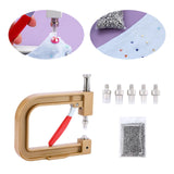 Maxbell Hand Press Pearl Setting Machine Beads Punching Machine for Hat Clothes Aureate