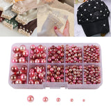 Maxbell Artificial Pearl Beads No Hole 4/5/6/8/10mm for Hats Table Scatter Clothes Multicolor
