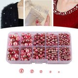 Maxbell Artificial Pearl Beads No Hole 4/5/6/8/10mm for Hats Table Scatter Clothes Multicolor