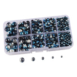 Maxbell Artificial Pearl Beads No Hole 4/5/6/8/10mm for Hats Table Scatter Clothes Blue Black