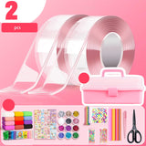 Maxbell Blow Bubbles Double Sided Tape for Home Bathroom Decoration Kids Adults 2pcs with box