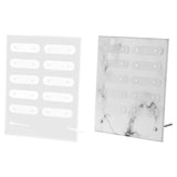 Maxbell Adsorption Nail Art Display Holder Acrylic Nail Tips Practice Holder for DIY A