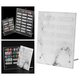 Maxbell Adsorption Nail Art Display Holder Acrylic Nail Tips Practice Holder for DIY A