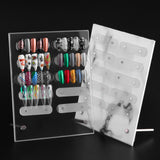 Maxbell Adsorption Nail Art Display Holder Acrylic Nail Tips Practice Holder for DIY B