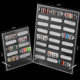 Maxbell Adsorption Nail Art Display Holder Acrylic Nail Tips Practice Holder for DIY B
