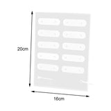 Maxbell Adsorption Nail Art Display Holder Acrylic Nail Tips Practice Holder for DIY B