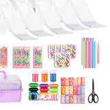 Maxbell Blow Bubbles Double Sided Tape Waterproof Tapes Strips Transparent Tape 5cm with Storage Box 5PCS Clear