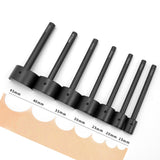 Maxbell Half Round Cutter Punch Handmade Fittings Durable Hole Puncher for Home Belt 40mm