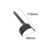 Maxbell Half Round Cutter Punch Handmade Fittings Durable Hole Puncher for Home Belt 40mm