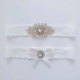 Maxbell 2Pcs Wedding Garters Bridesmaid Leg Garter Belt for Dance Halloween Women
