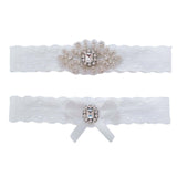 Maxbell 2Pcs Wedding Garters Bridesmaid Leg Garter Belt for Dance Halloween Women