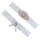 Maxbell 2Pcs Wedding Garters Bridesmaid Leg Garter Belt for Dance Halloween Women