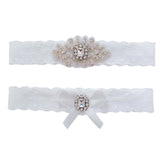 Maxbell 2Pcs Wedding Garters Bridesmaid Leg Garter Belt for Dance Halloween Women